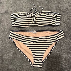 Jcrew stripe bikini